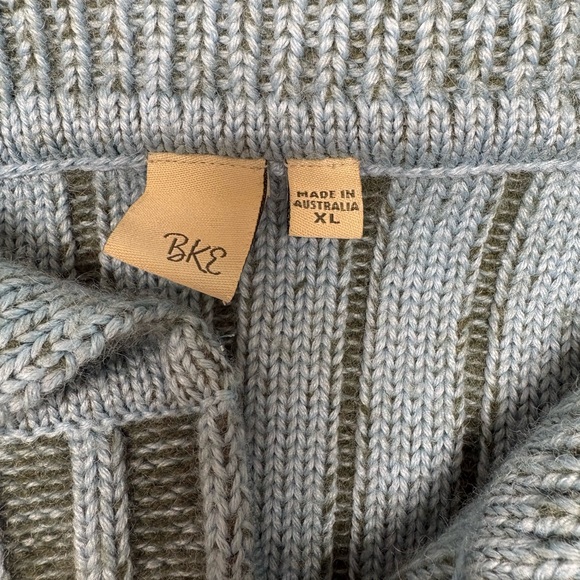 BKE Blue and Gray Striped Cardigan - Picture 2 of 7